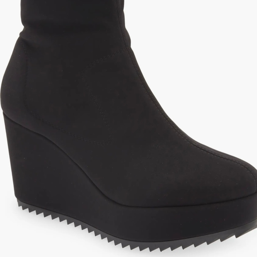 PEDRO GARCIA URBANA BLACK WEDGE BOOTIE SZ 36 (6) Almost New